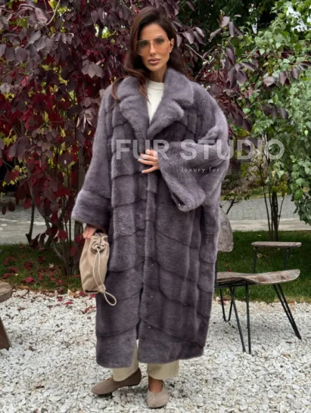 Норковая шуба оверсайз - фото 3