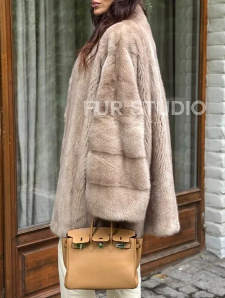 Полушубок из норки - фото 4