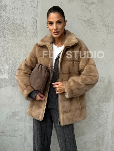 Норковая куртка - фото 8