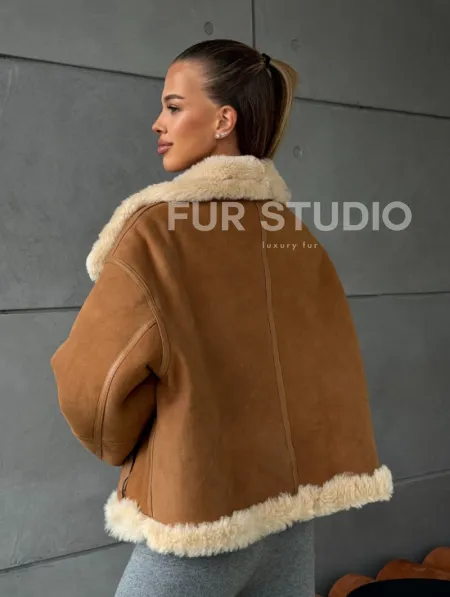 Дубленка - куртка двухсторонняя - фото 11