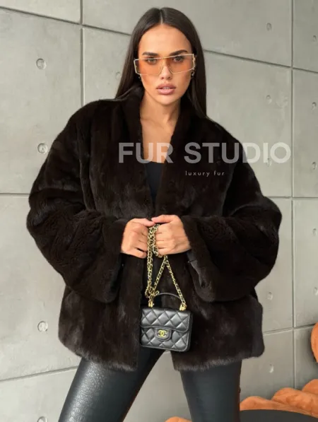 Полушубок норковый SAGA FURS - Winter 2026 - фото 4