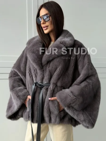 Автоледи норковая, модель -  «Летучая мышь» - фото 6