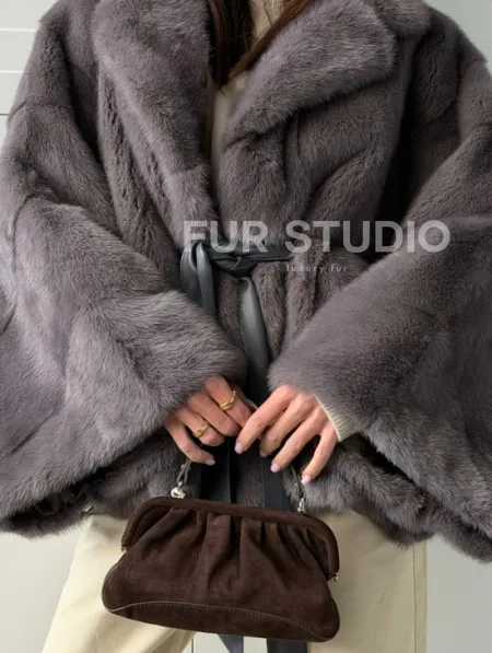 Автоледи норковая, модель -  «Летучая мышь» - фото 1