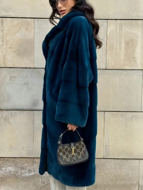 Шуба из аукционного меха норки NAFA английский воротник - фото 6