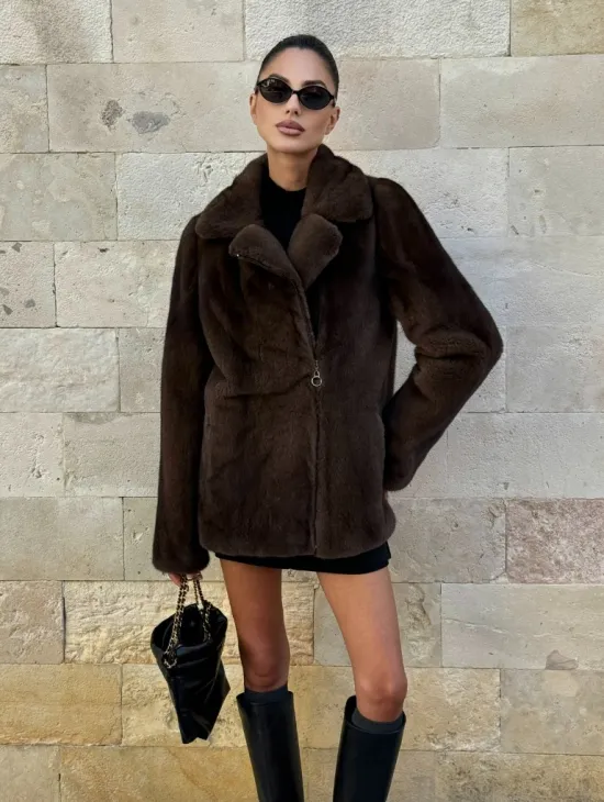 Норковая куртка (косуха) из аукционной скандинавской норки - фото 10