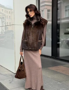 Жилет из норки - фото 4