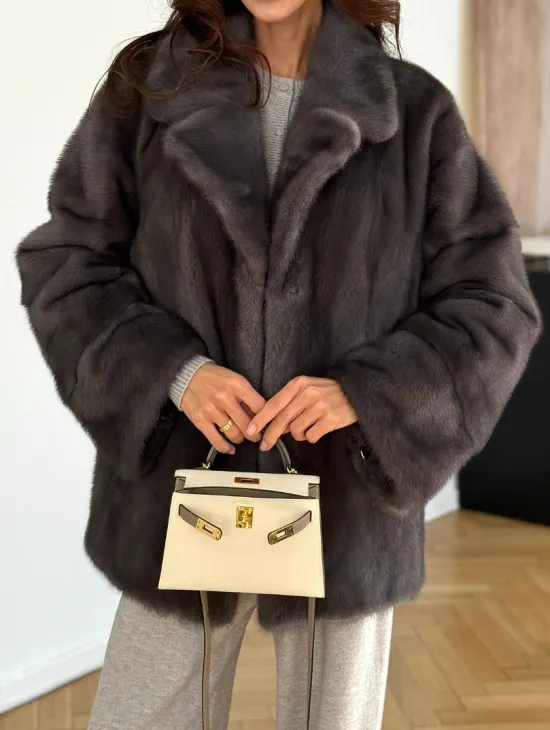 Норковая шуба сапфир - фото 3