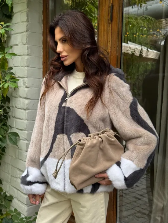 Норковая куртка женская - фото 5