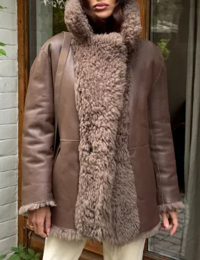 Шуба - дубленка двухсторонняя - фото 1