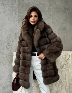 Женская шуба из соболя - фото 10