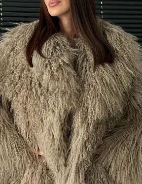 Полушубок из ламы - фото 1