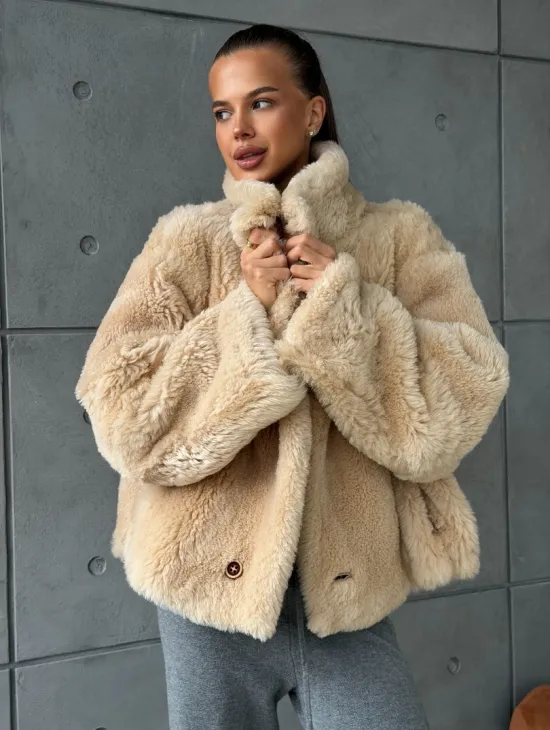 Дубленка - куртка двухсторонняя - фото 8