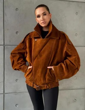 Замшевая куртка-косуха - фото 13