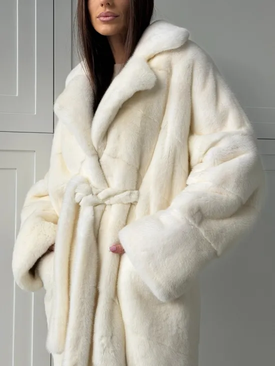 Шикарная норковая шуба White Velvet Premium - фото 2