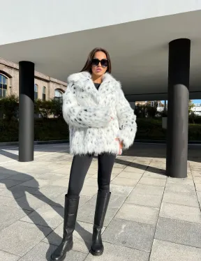 Полушубок из экомеха - фото 4