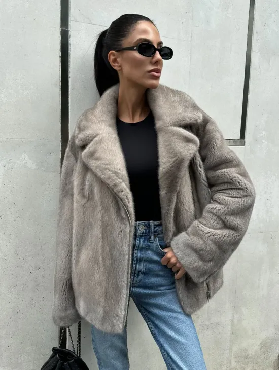 Шуба - косуха из меха норки - фото 1