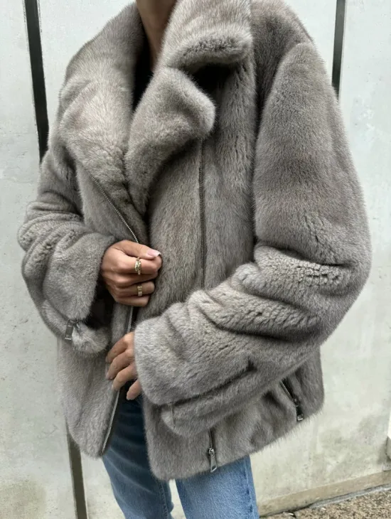 Шуба - косуха из меха норки - фото 4